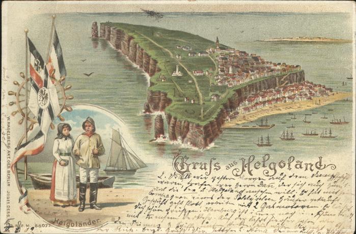 Helgoland Tracht Schiffe