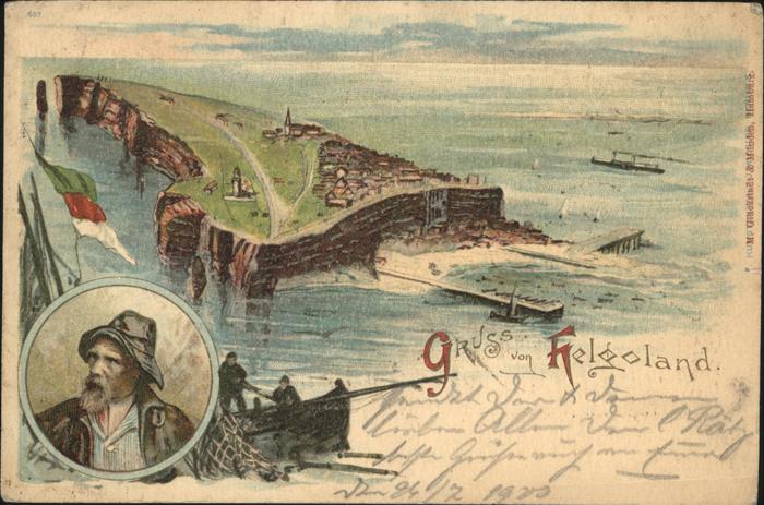 Helgoland Fischer Hafen