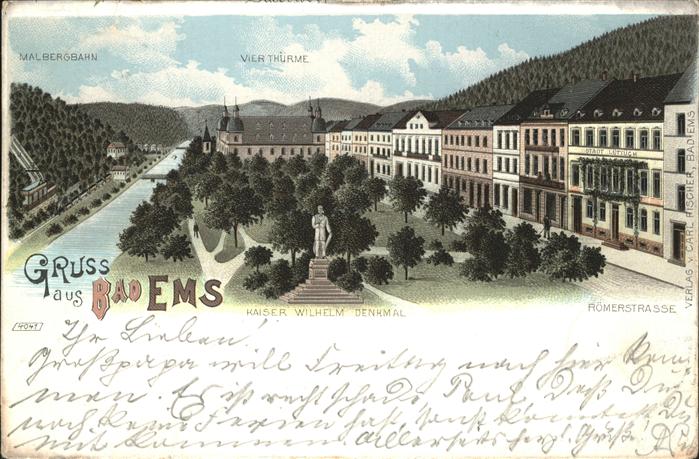 Bad Ems Kaiser Wilhelm Denkmal Römerstrasse