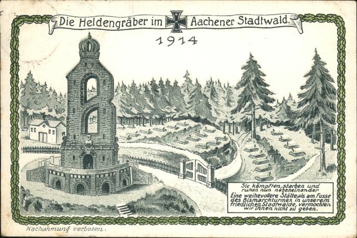 Aachen Heldengraeber Aachener Stradtwald