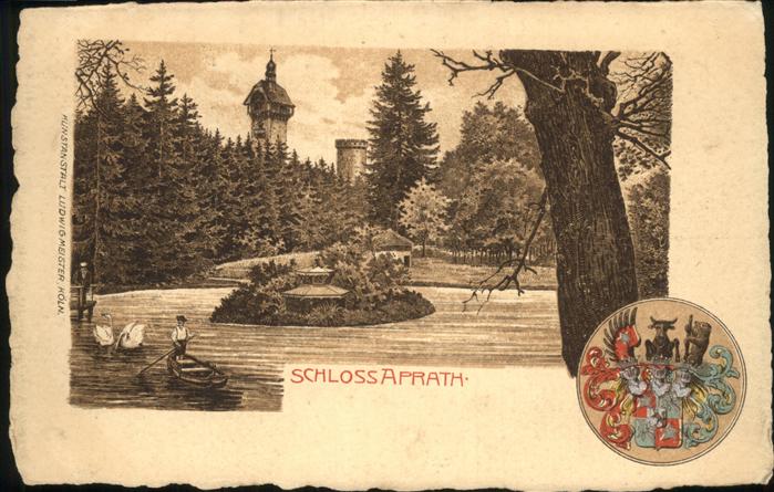 Aprath Schloss Ruderboot Schwäne