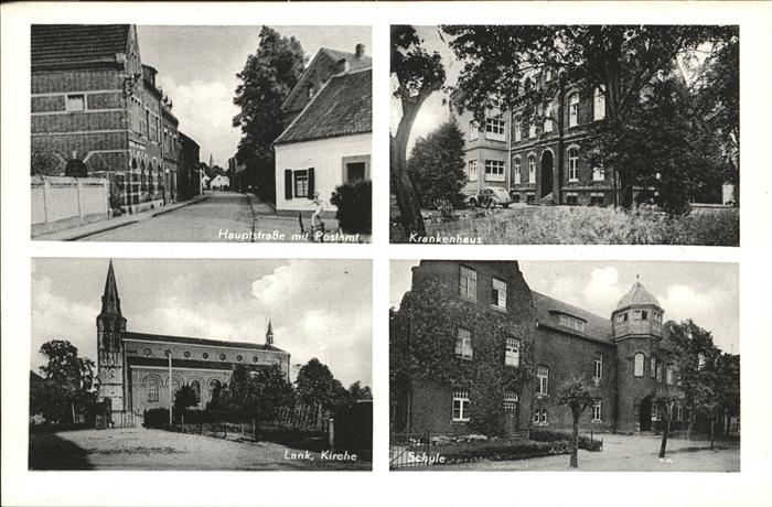 Lank-Latum Krankenhaus Schule Hauptstrasse Postamt