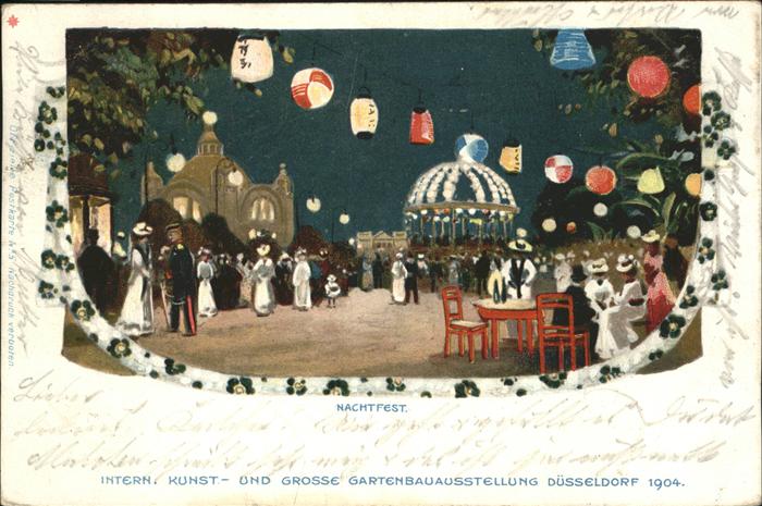 Duesseldorf Nachtfest Kunst und Gartenbauausstellun