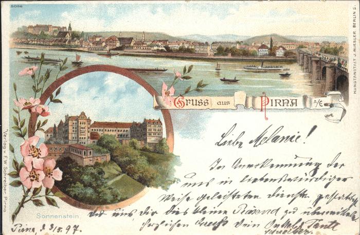 Pirna Elbe Sachsen Sonnenstein