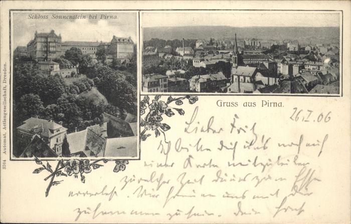 Pirna Elbe Sachsen Schloss Sonnenstein