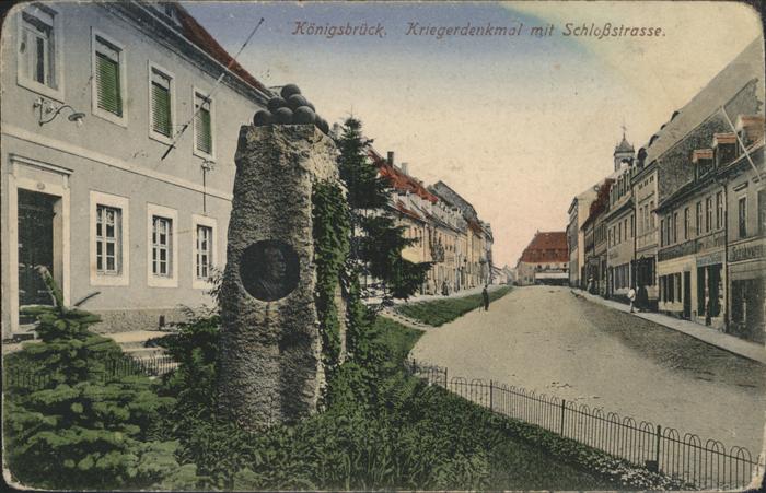 Koenigsbrueck Kriegerdenkmal Schloßstrasse