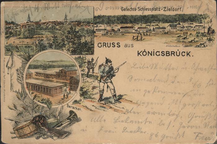 Koenigsbrueck Truppenübungsplatz Baracken Schiessplat