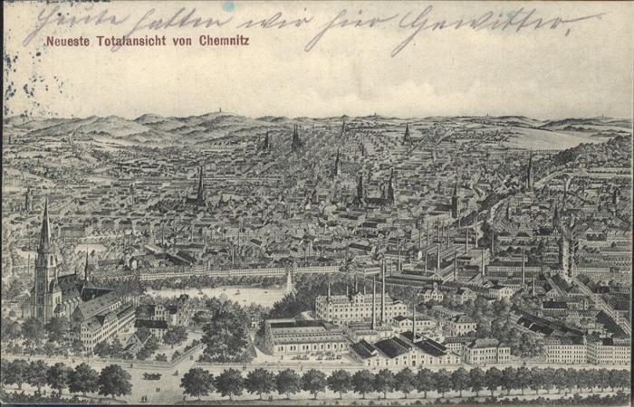 Chemnitz Fliegeraufnahme