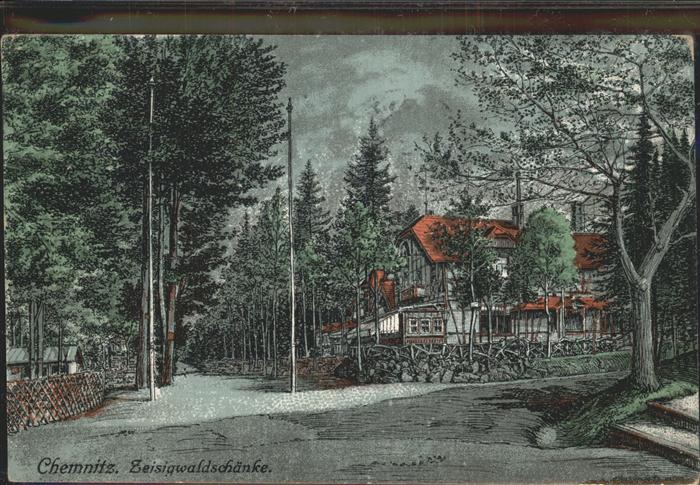 Chemnitz Zeisigwaldschänke Künstlerkarte