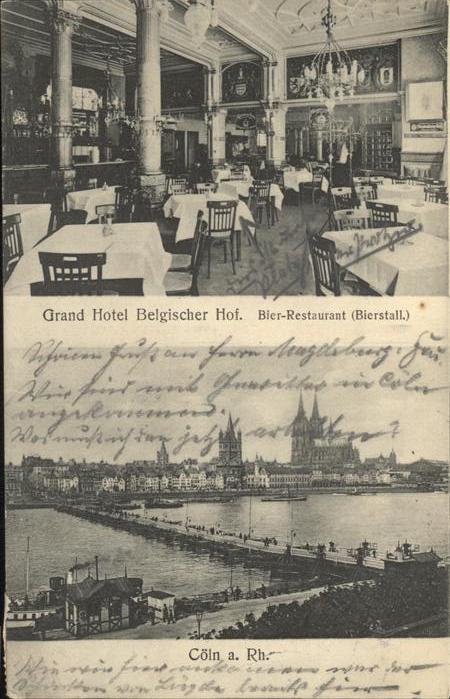 Koeln Grandhotel Belgischer Hof Bierstall