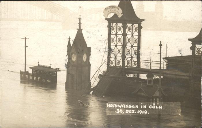 Koeln Hochwasser 1919