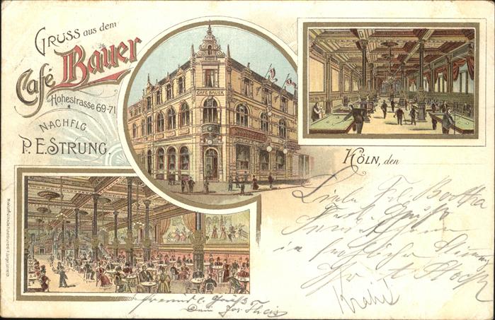 Koeln Cafe Bauer Hohestrasse 69-71