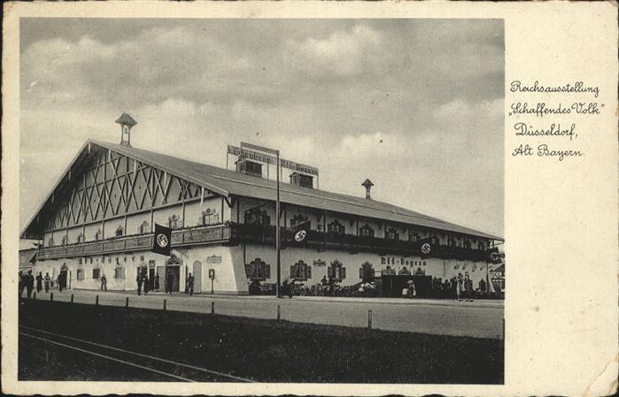 DuessELDORF  CITY Reichsausstellung Schaffendes Volk Alt Bayern NZ4