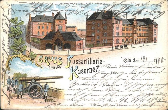 Koeln Fussartillerie Kaserne 7 Soldaten