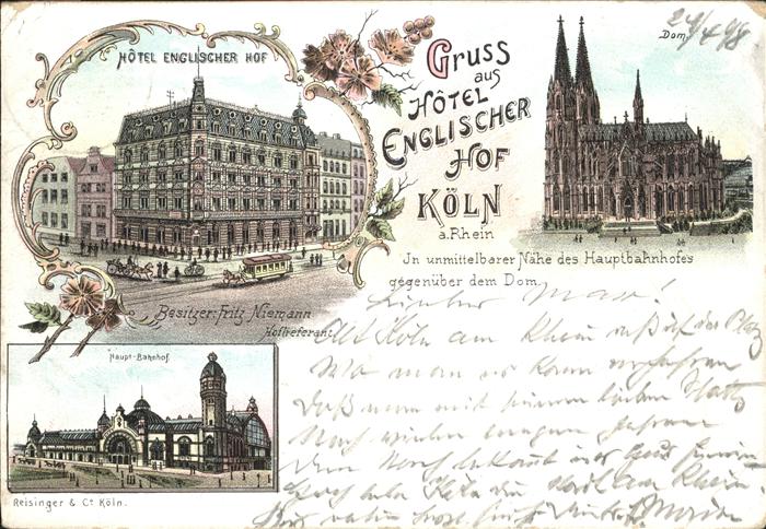 KoeLN  Rhein Hotel Englischer Hof