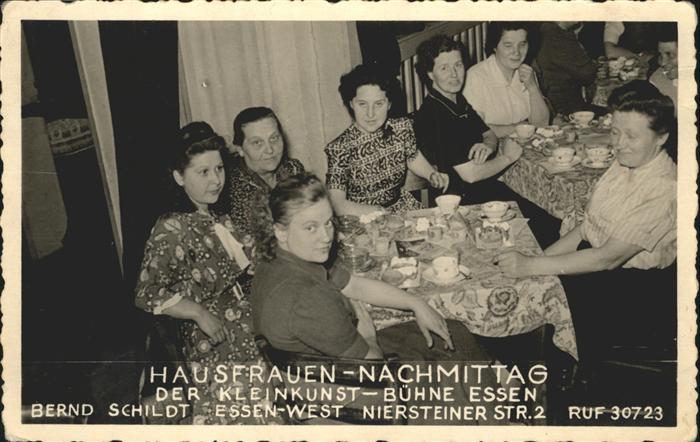 Essen Ruhr Kleinkunst-Bühne Hausfrauen-Nachmittag