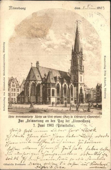 Nuernberg Neue protestantische Kirche am Veit-Sto