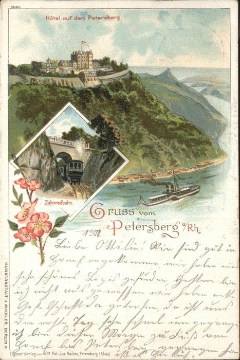 Petersberg Koenigswinter Hotel auf dem Petersberg Zahnradbahn Da