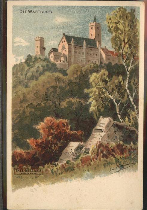 Eisenach Thueringen Wartburg Kuenstlerkarte