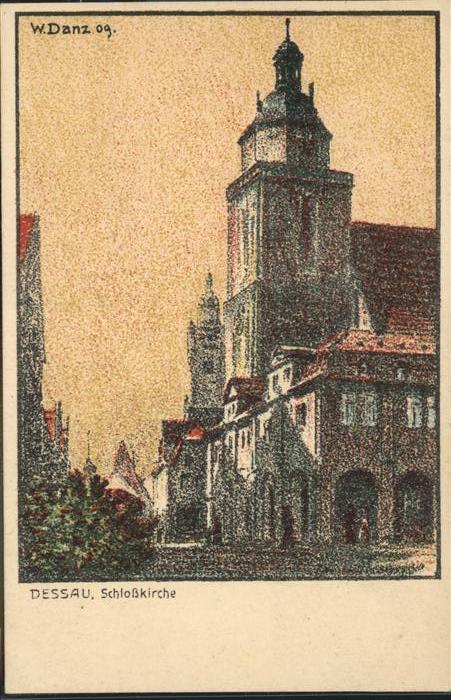 Dessau-Rosslau Schlosskirche Künstlerkarte