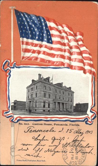 Pensacola Custom House American Flag