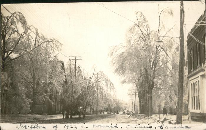 Norwich Ontario Strassenpartie Pferdekutsche