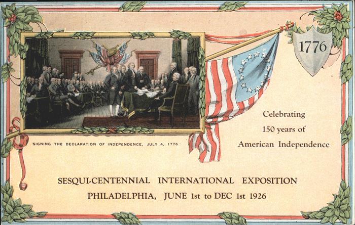 Philadelphia Pennsylvania Signing the Declaration of Independence