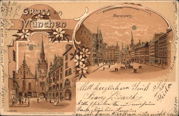 Muenchen Marienplatz Altes Rathaus