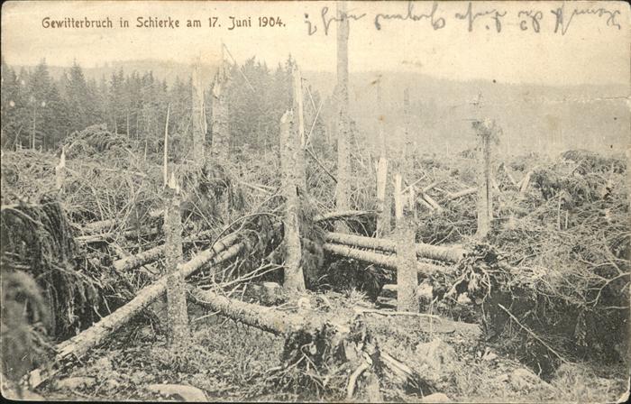 Schierke Harz Gewitterbruch von 1904