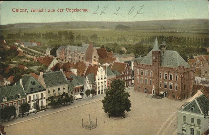 Kalkar Niederrhein Ansicht aus der Vogelschau