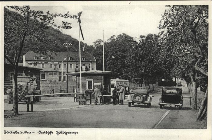 SAARBRueCKEN Saarland Deutsche Zollgrenze
