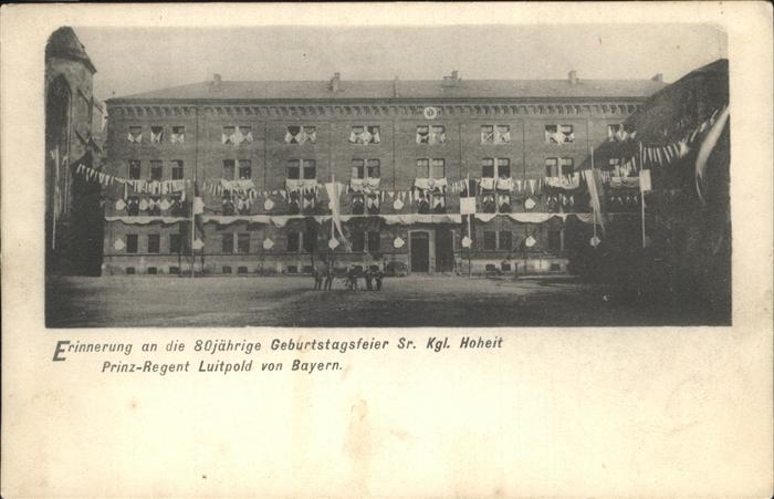 Muenchen 80jährige Geburtstagsfeier Prinzregent