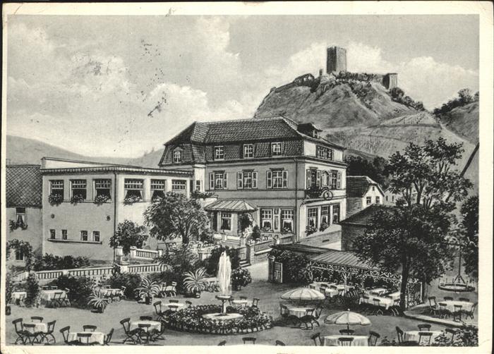 Kobern-Gondorf Hotel Weinhaus Brunnen Gartenrestaurant Burg