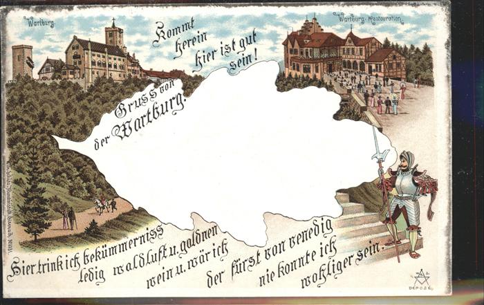 Eisenach Thueringen Wartburg Restauration Ritter