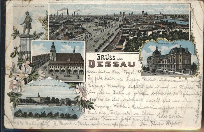 Dessau-Rosslau Fürst Leopold Denkmal Grosser Markt Erb