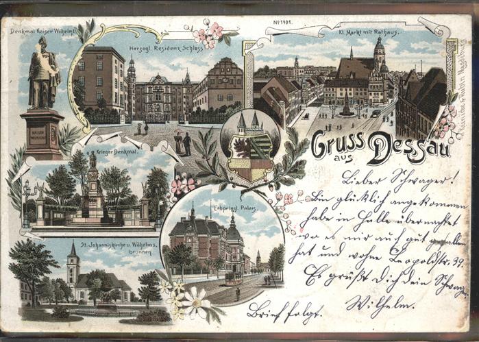 Dessau-Rosslau Fürst Leopold Denkmal Herzogliches Schl