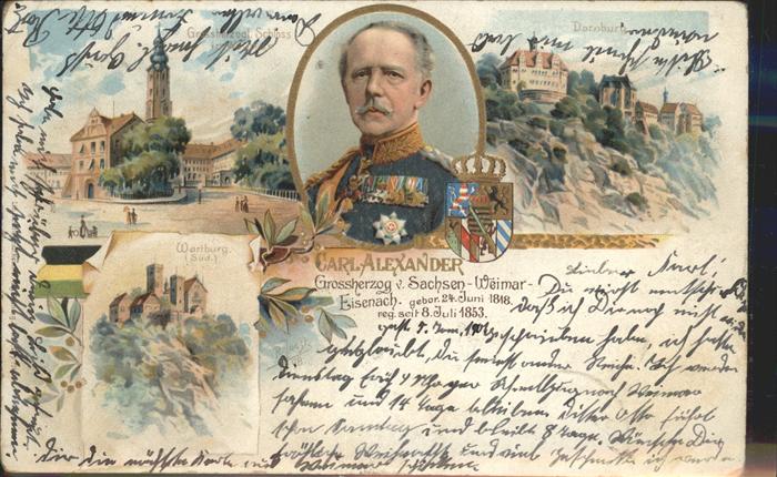 Eisenach Thueringen Herzogliches Schloss Dornburg Wartburg