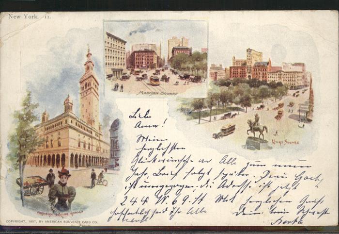 New York City Madison Square Union Square Monument