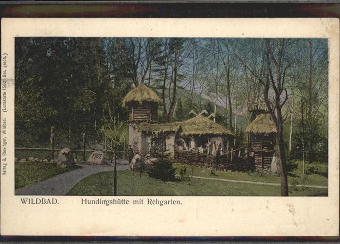 Wildbad Schwarzwald Hundingshütte mit Rehgarten Lunakarte