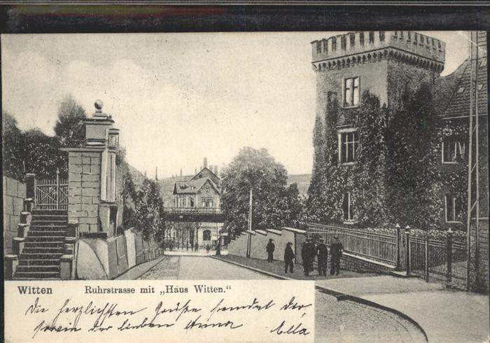 Witten Ruhr Ruhrstrasse mit Haus Witten