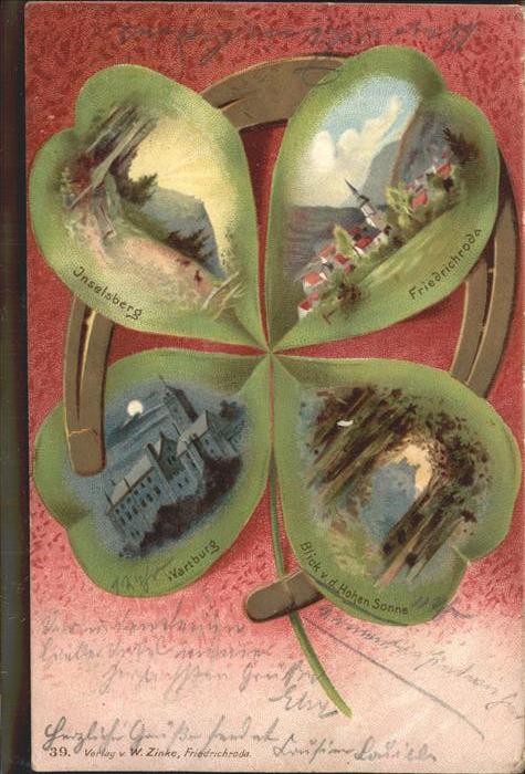 Eisenach Thueringen Wartburg Inselberg Friedrichroda Blick von Hohen Sonne Kleeb