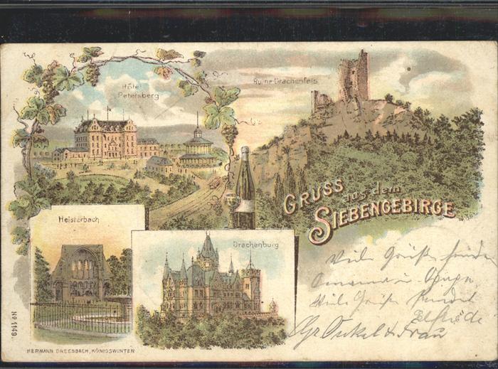 Koenigswinter Siebengebirge Hotel Petersberg Ruine Drachenfels Heisterbach Drach