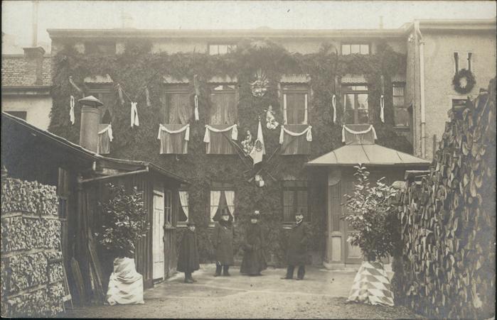Sendling Muenchen Geschmuecktes Haus