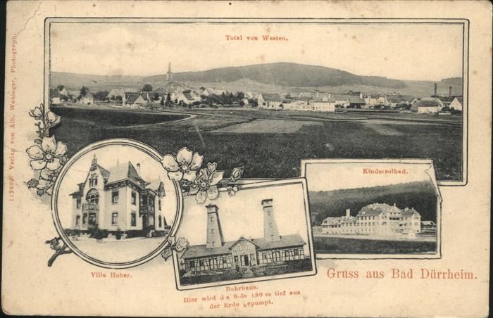 Bad Duerrheim Panorama Kindersolbad Villa Huber Bohrh