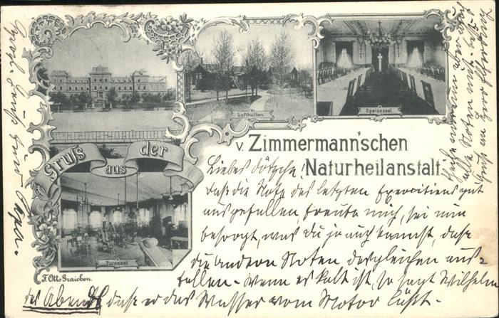 Chemnitz Zimmermann'sche Naturheilanstalt Lufthü