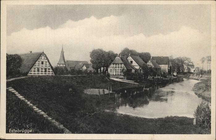 Estebruegge Teilansicht Partie an der Este