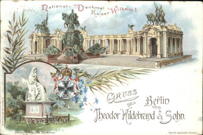 Berlin National-Denkmal Kaiser Wilhelm I Kaise