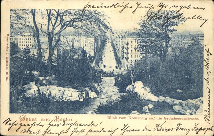 BERLIN CITY Blick vom Kreuzberg auf die Grossbeerenstrasse