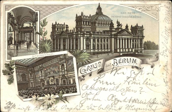 Berlin Reichstagsgebäude Wandelhalle Sitzungss