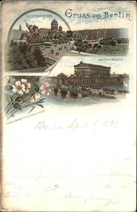 Berlin Lustgarten Denkmal National Gallerie